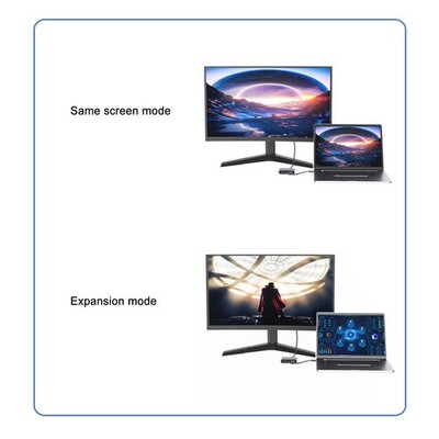4 In 1 Type C Hub 4K HD Display Interface VGA USB3.0 Multi Port Laptop Dock SET