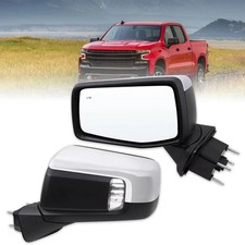 Left Driver Side Mirror Compatible With 2019-2025 Chevy Silverado 1500 With P...