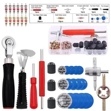 71Pcs Valve Stem Removal Tool, Tire Patch Repair Kit, Tire Patch Roller, Line...