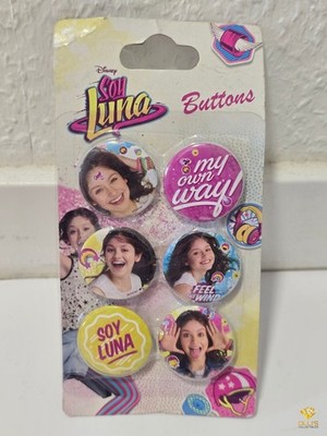 Disney Channel Soy Luna 6xButtons Set NEW+SEALED Original Merchandise Kids Serie