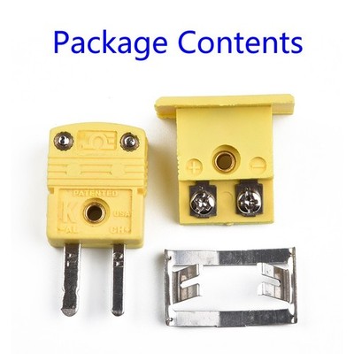 1 Satz Miniatur Steckverbinder Für Thermoelemente Typ K Panel Montage Neu