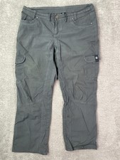 Kuhl Pants Womens 14 Extra Short Gray Splash Roll Up Cargo Hiking Stretch Trail