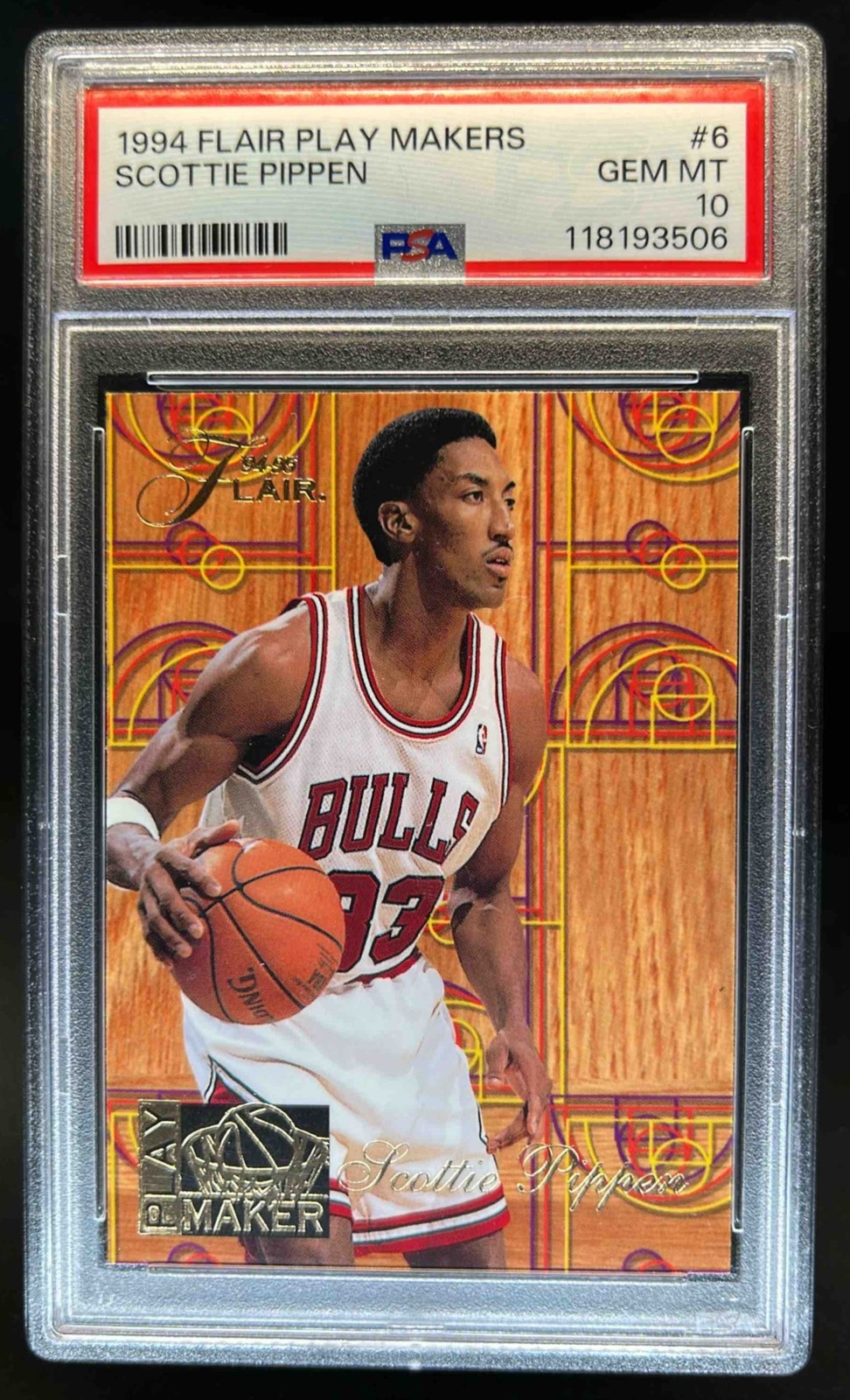 1994-95 Fleer Flair Scottie Pippen Play Maker #6 Bulls PSA 10