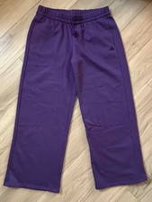 Adidas Women  s Fleece Sweatpants XL Aurora Plum Purple Straight Leg Mid Rise NWT