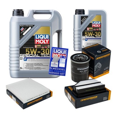 Inspektionspaket Liqui Moly Special Tec F 5W-30 6L für Honda Civic VIII
