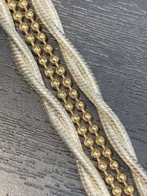 Women s Ladies Necklace 2 strand  24 Twisted Silver Gold Layered Sweater Length