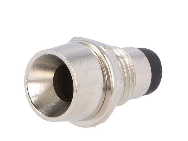 SCI Fassung für LEDs 5mm, Chrom, konkav, mit Gummiblende, Montageöffnung 8,2mm - Bild 2 von 4