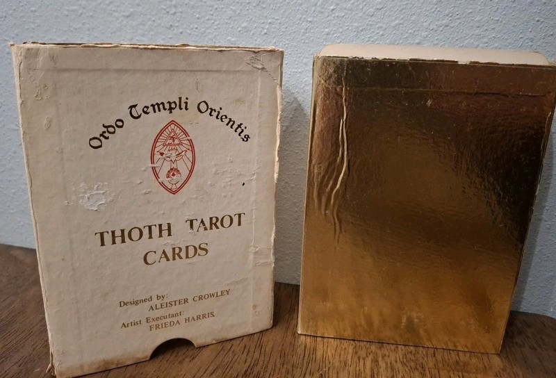 Thoth Tarot Cards By Aleister Crowley 78 Cards Ordo Templi Orientis Gold Letters