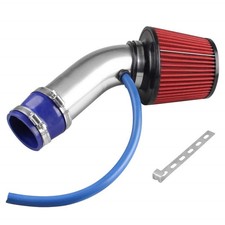 Sporacingrts 3" Cold Air Intake Kit 76mm Aluminum Universal Silver Sliver