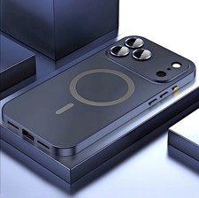 For iPhone 17 Pro Max 16 15 14 13 12 Metal Aluminium Magnetic Shockproof Case