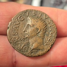 Ancient Roman Divus Augustus Pater AS - PROVIDEN SC under Tiberius