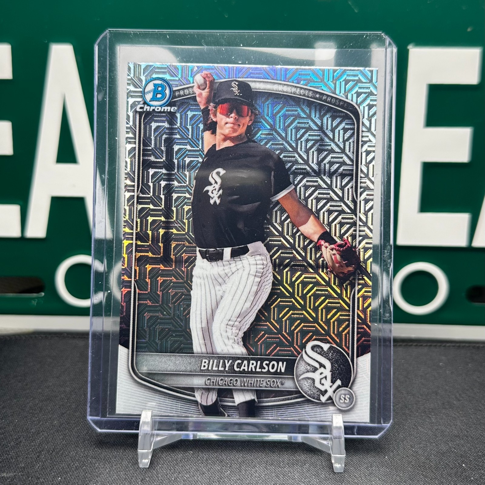 2025 Bowman Chrome Billy Carlson SSP Photo Variation White Sox Draft #BDC-10