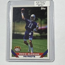 Topps 1993 Drew Bledsoe Rookie Draft Pick #130 Patriots Football Card