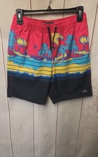 Oneill Boy's Size 14/16 Black Pink Shorts