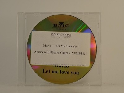 MARIO LET ME LOVE YOU (H1) 1 Track Promo CD Single including Plastic Sleeve BMG