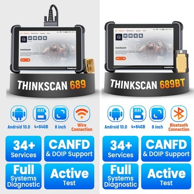 Thinkcar ThinkScan 689/689BT Car Diagnostic Tool AUTO OBD2 Scanner Full Systems