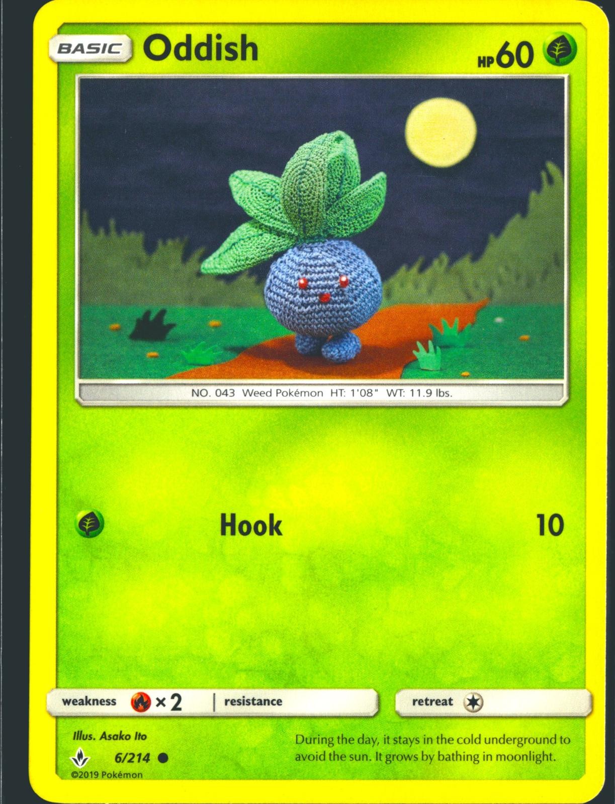 Oddish 6/214 Common Unbroken Bonds Pokemon Lightly Played