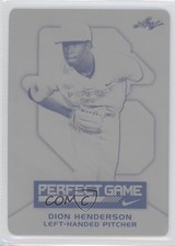 2015 Leaf Perfect Game AAC Game-Day Printing Plate Black 1/2 Dion Henderson 2r8