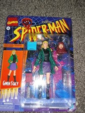 Marvel Legends Retro Spider-Man Series Gwen Stacy Figure with Mary Jane Head
