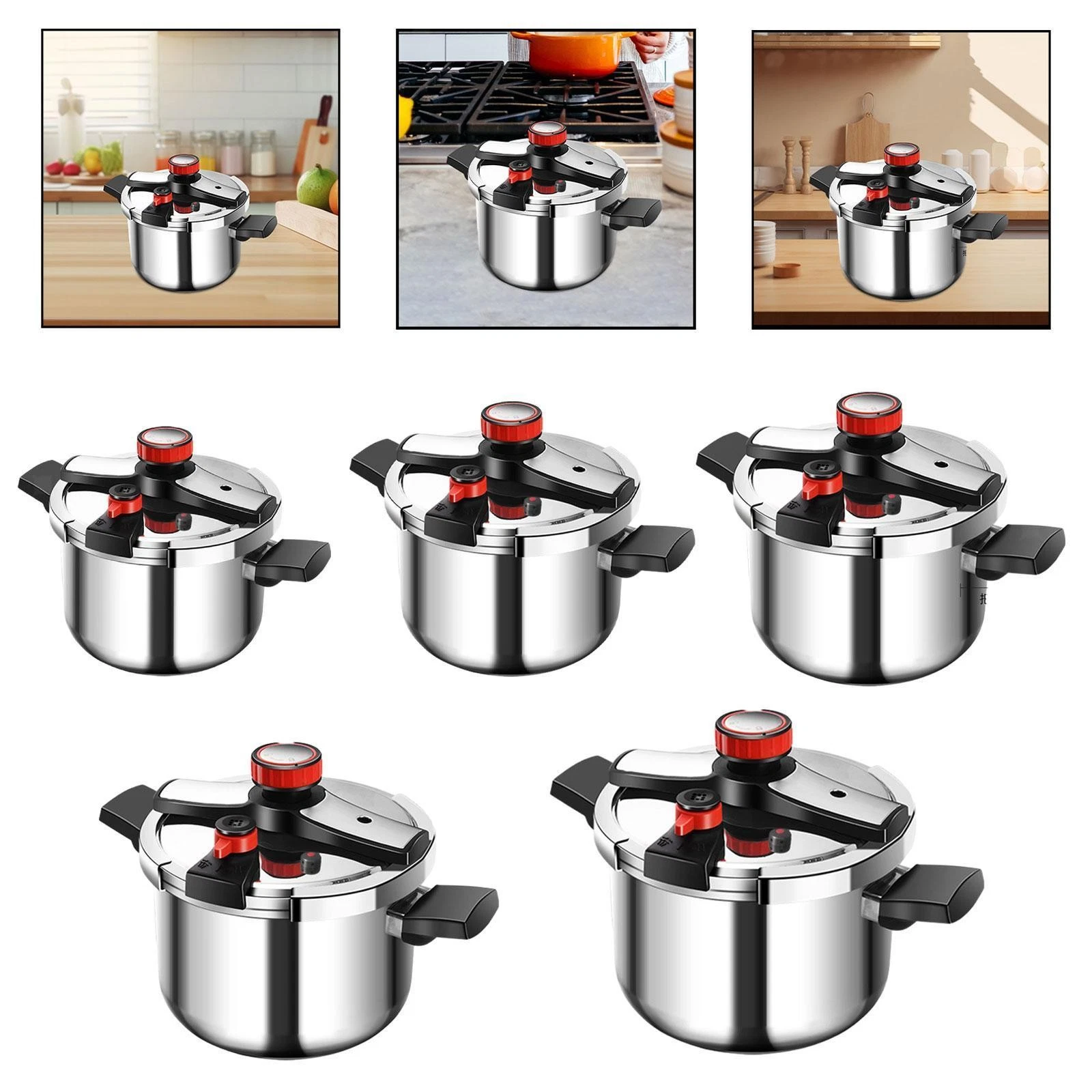 Pressure Cooker with Easy Opening Lid Multipurpose Cookware Cooking Pot Pressure