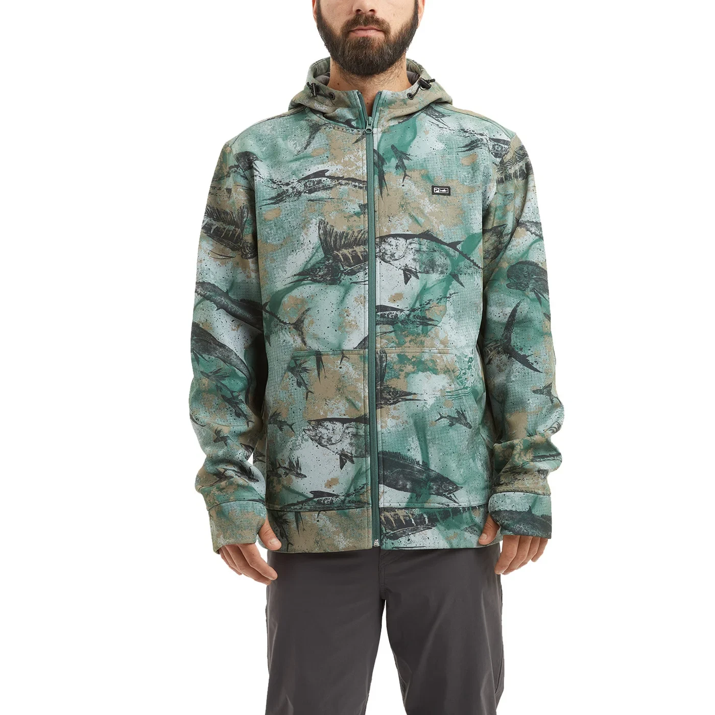 PELAGIC Open Seas Camo Hooded FISHING GRANDER Softshell JACKET Mens LARGE NEW
Opens in a new window