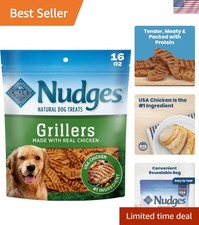 Tender Chicken Dog Treats by Nudges โ Corn-Free, USA Made, 16oz of Deliciousness