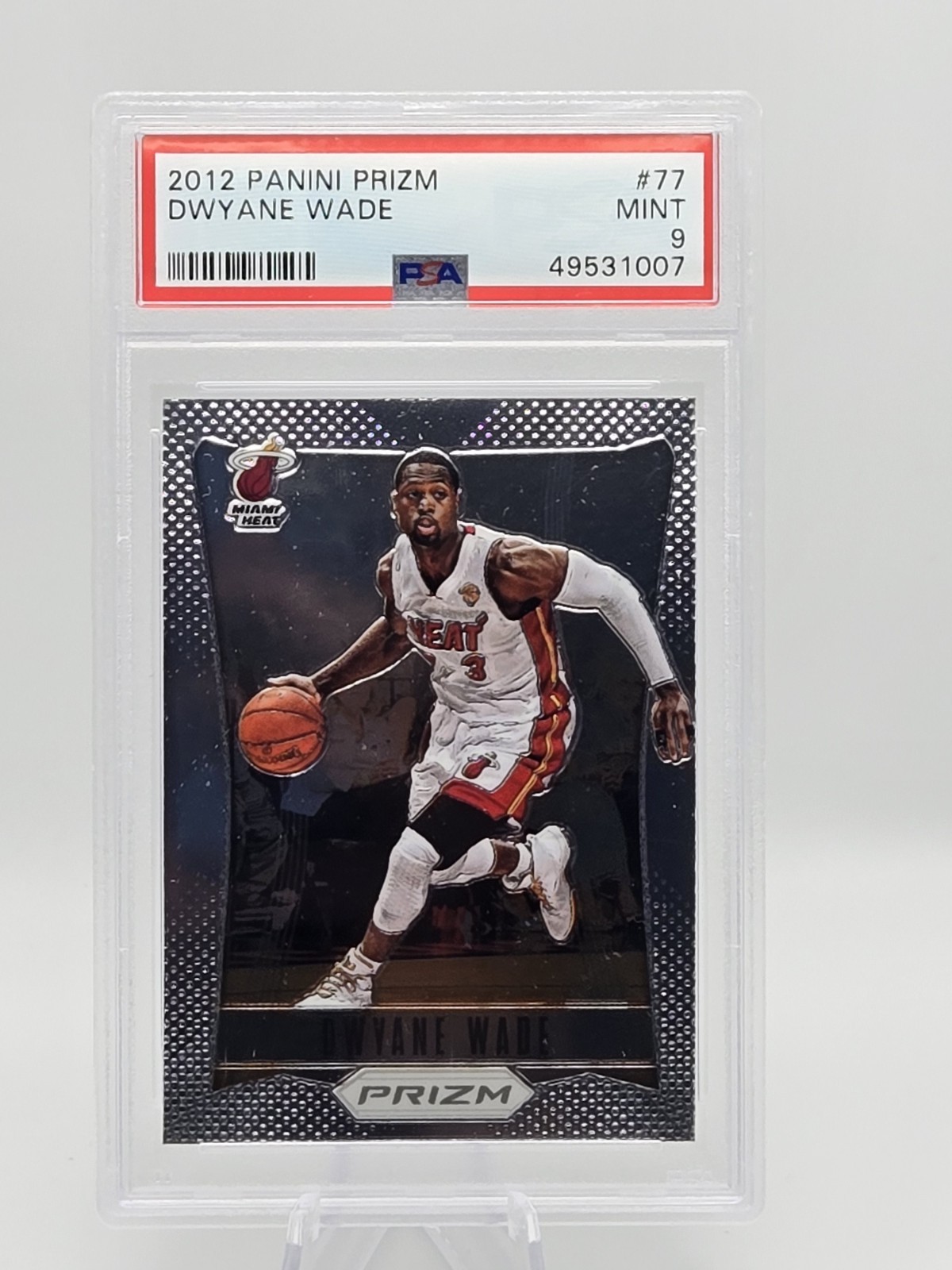 2012-13 Panini Prizm - Dwyane Wade #77 PSA 9 Mint Miami Heat