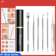 Blackhead Remover Tool Kit 6 Piece Stainless Steel Pimple Extractor Set with