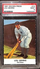 1961 Golden Press #16 Lou Gehrig PSA 9 Mint 14454244 
