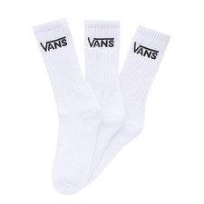Vans Men's Classic Crew Socks 9.5-13 White 3 pack - NEW