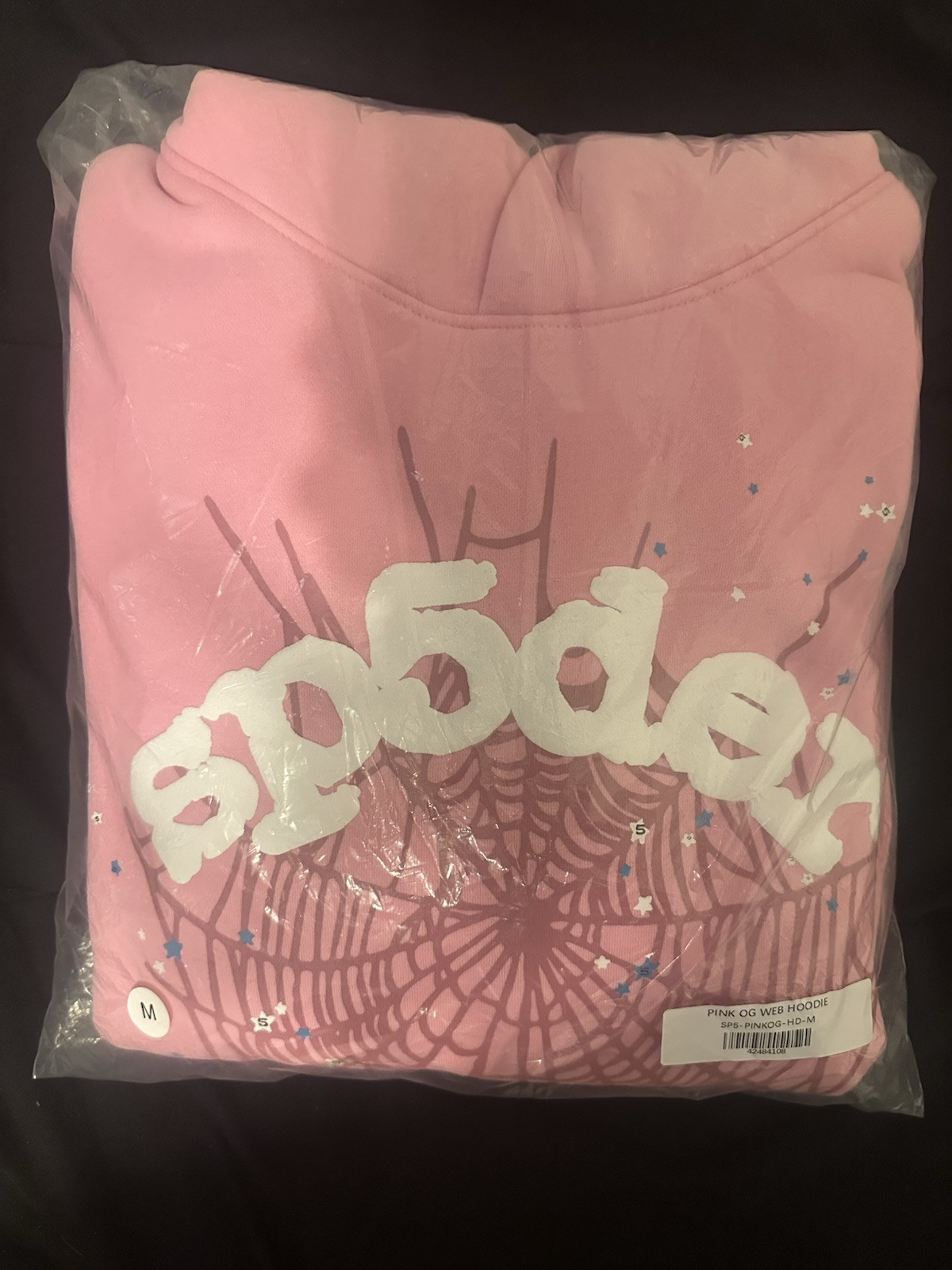 Pink OG Sp5der Hoodie Size (M)  Authentic