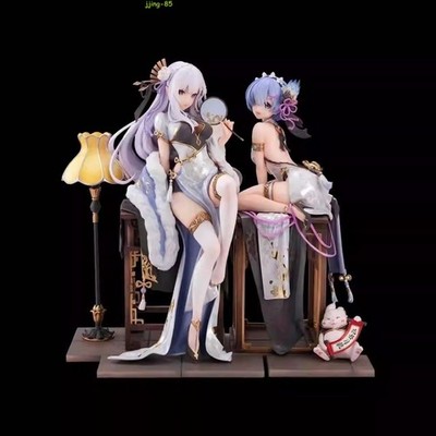 Re:Zero   Starting Life in Another World Rem Emilia Cheongsam Outfit Figure Toys