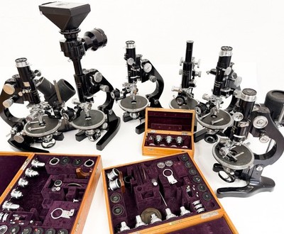 lot of 6 LEITZ WETZLAR POL MICROSCOPE CM MOP BM POLARIZING lens leica zeiss RARE