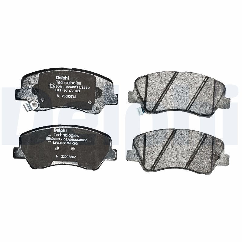 Disc Brake Brake Pad Set Delphi LP2497 Fits Hyundai Kia VW Accent Bayon i20