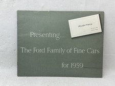 1959 Ford Edsel Mercury Lincoln Original Sales Brochure Family Of Fine Cars 1959 Ford Edsel Mercury Lincoln Original Sales Brochure Family Of Fine Cars