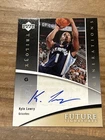 Upper Deck Trilogy Kyle Lowry Future Signatures Auto RC Rookie #FS-KL Grizzlies