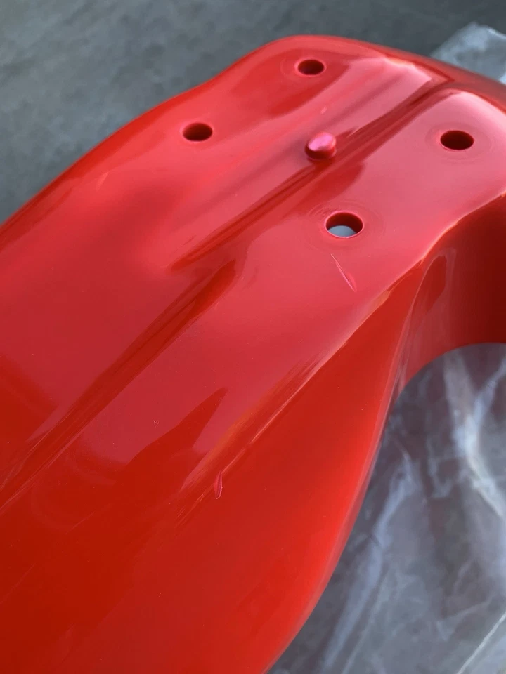 Guardabarros delantero Polisport Honda CR125/250 (00-03) OEM rojo | 8550000013 - rayado Foto 4 de 4