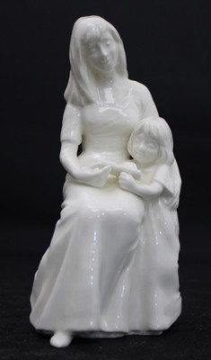 1999 ''Bedtime Story'' Royal Worcester Figur Mutter mit Tochter liest