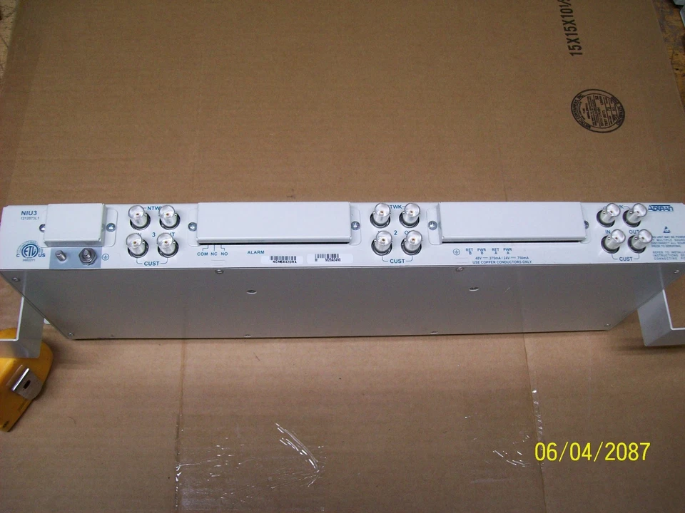 ADTRAN NIU3 1212073L1 ESTANTERÍA 3 RANURAS con (2) MÓDULOS 1213075 Foto 4 de 4