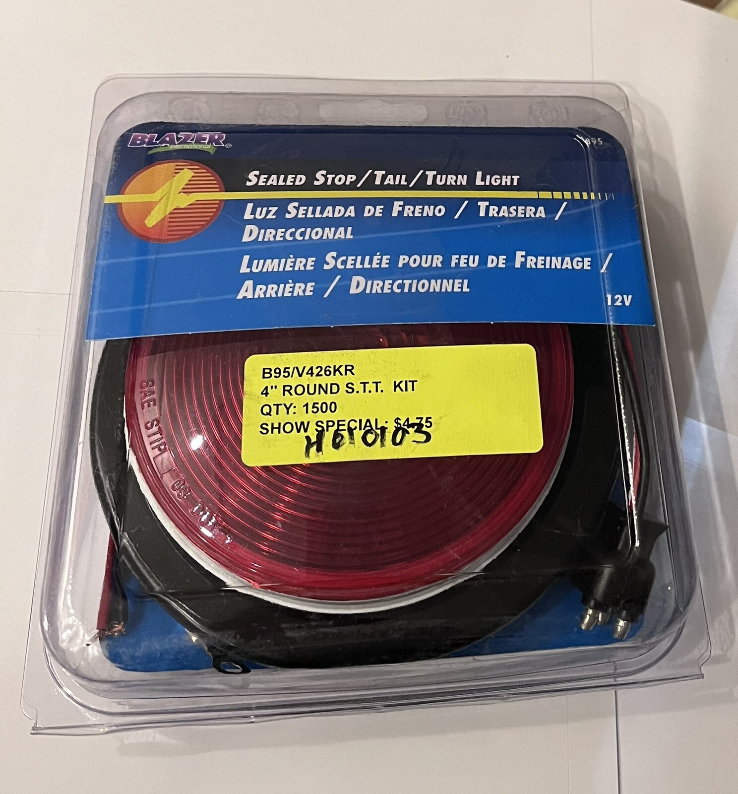 Blazer V426KR Red Trailer Torsion Sealed Light with Grommet and Plug-image