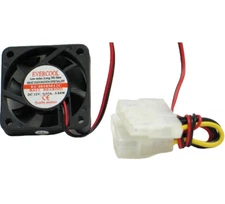 Evercool 40mm x 10mm EC4010M12C Computer Case Cooling Fan 4-Pin Molex Connector