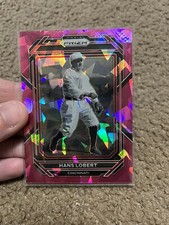 2023 Panini Prizm Baseball Hans Lobert Pink Cracked Ice Parallel Reds 224