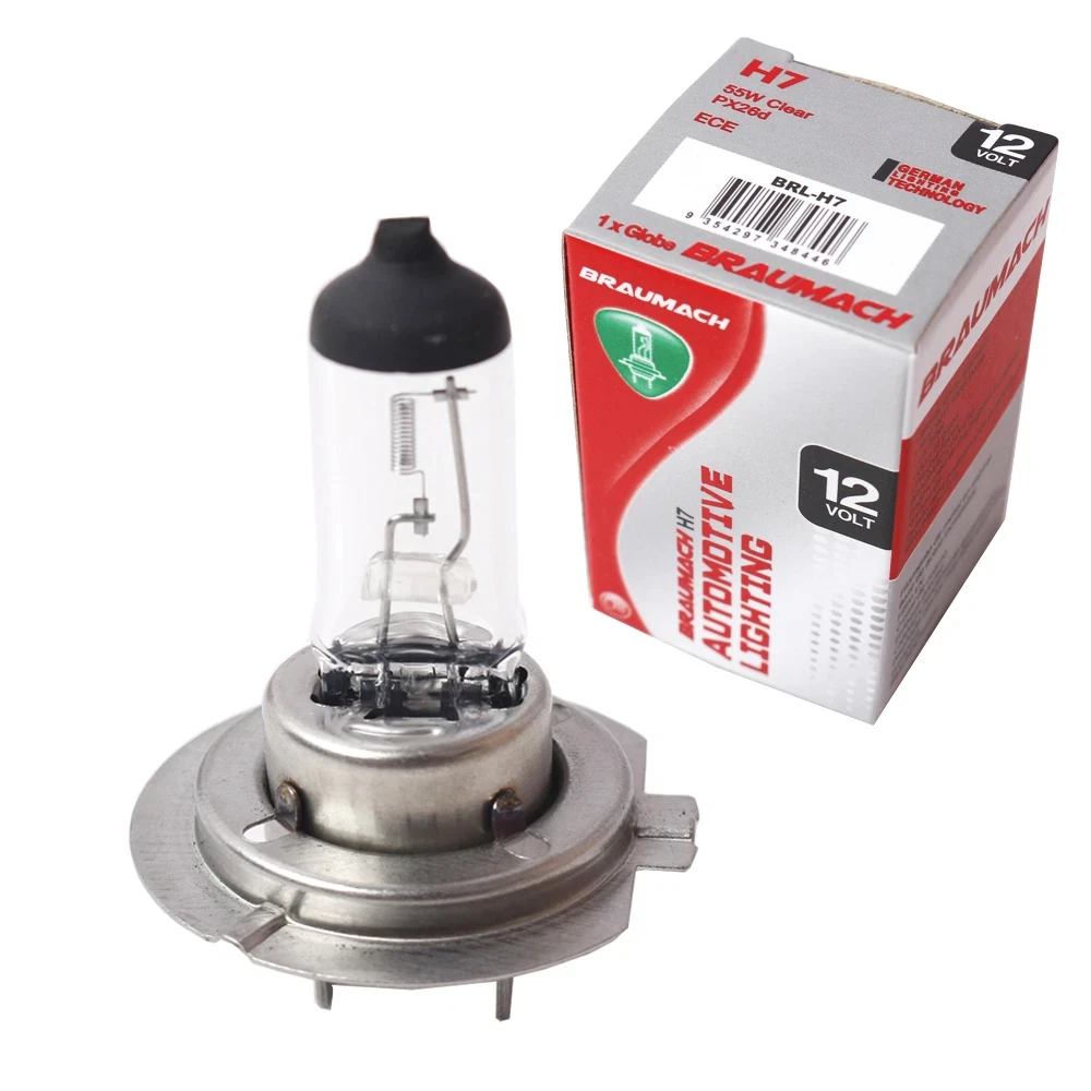 Headlight Bulbs Globes H7 x 2 for BMW 5 Series E60 Sedan 520 d 2006 2009