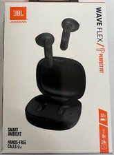 JBL WAVE FLEX HEADPHONES TRUE WIRELESS BLUETOOTH 5.2 IN-EAR EARBUDS IP54 BLACK