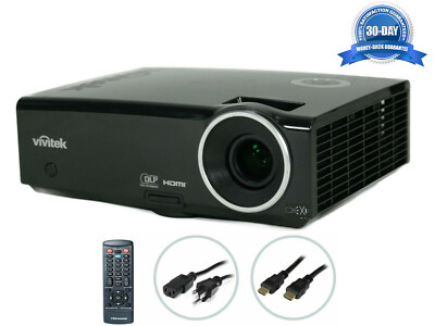 ViviTek D837 DLP Projector Presentation Cinema Gaming Home + Choose bundle