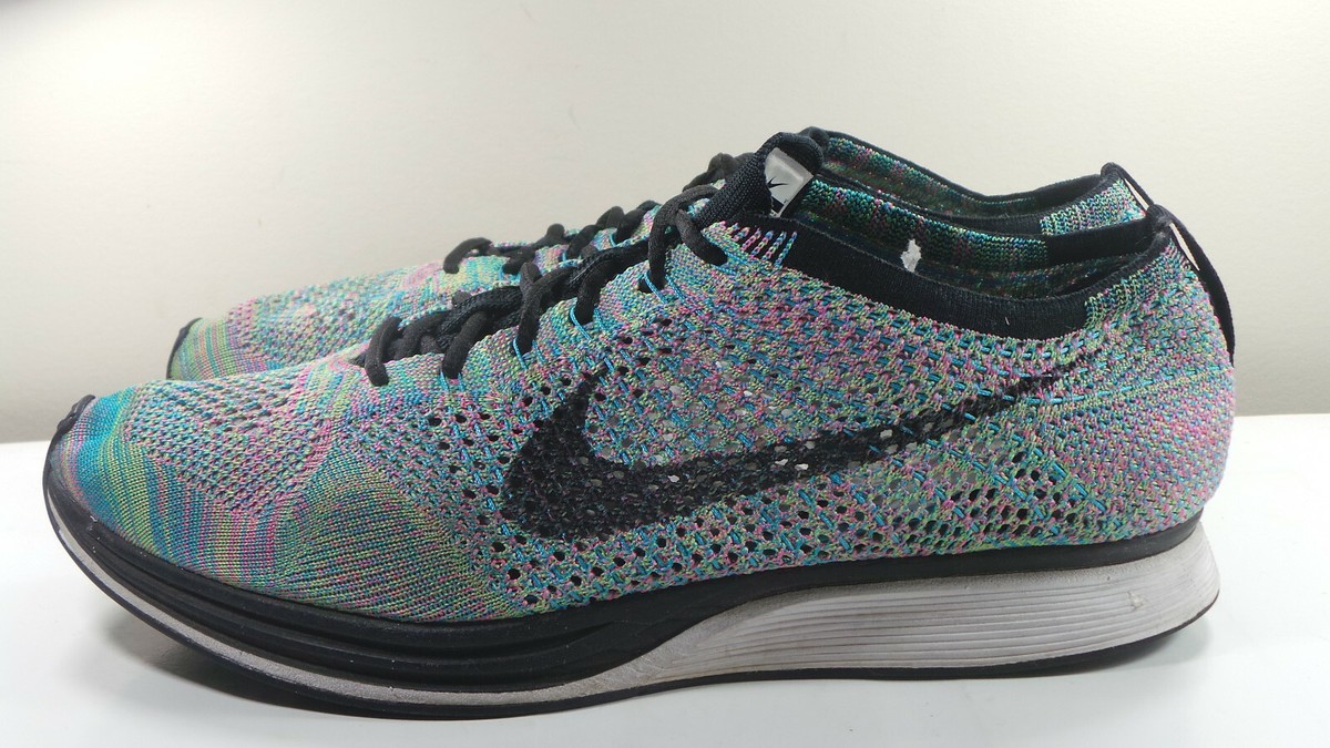 Nike Air Max Flyknit racer multi color rainbow mens size 10 More Multi-Color Vibes Come To The Nike Air Max Flyknit Racer main image 2