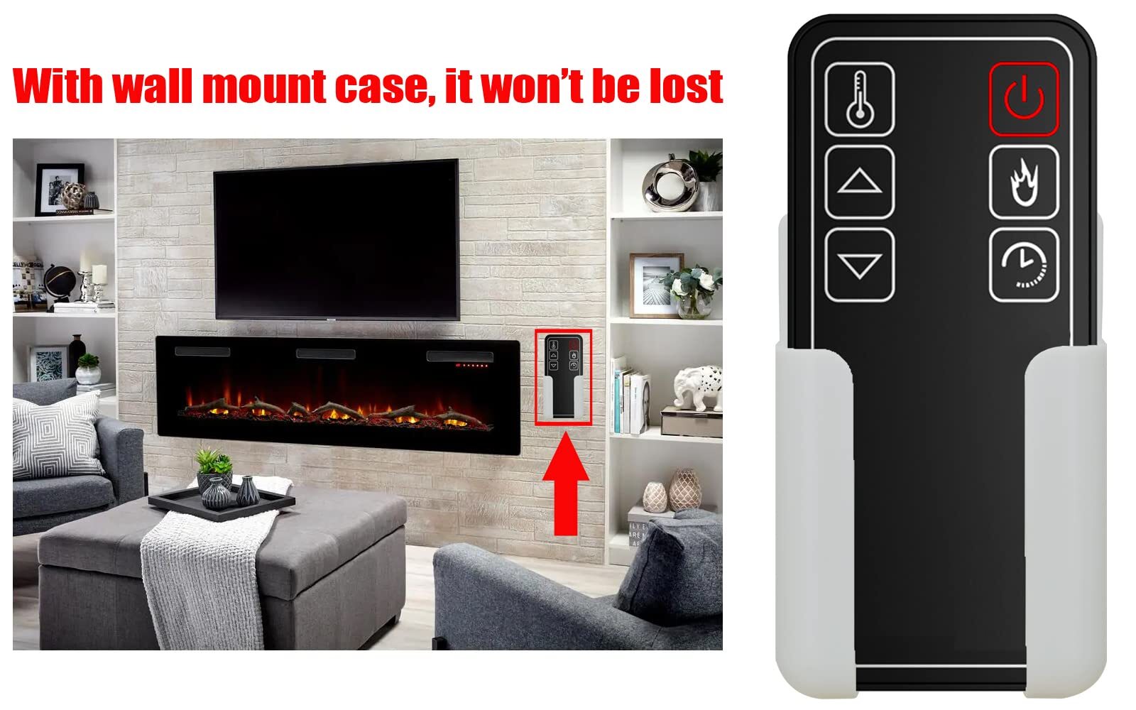 Replacement For Furrion Electric Fireplace Remote Control Model Listed