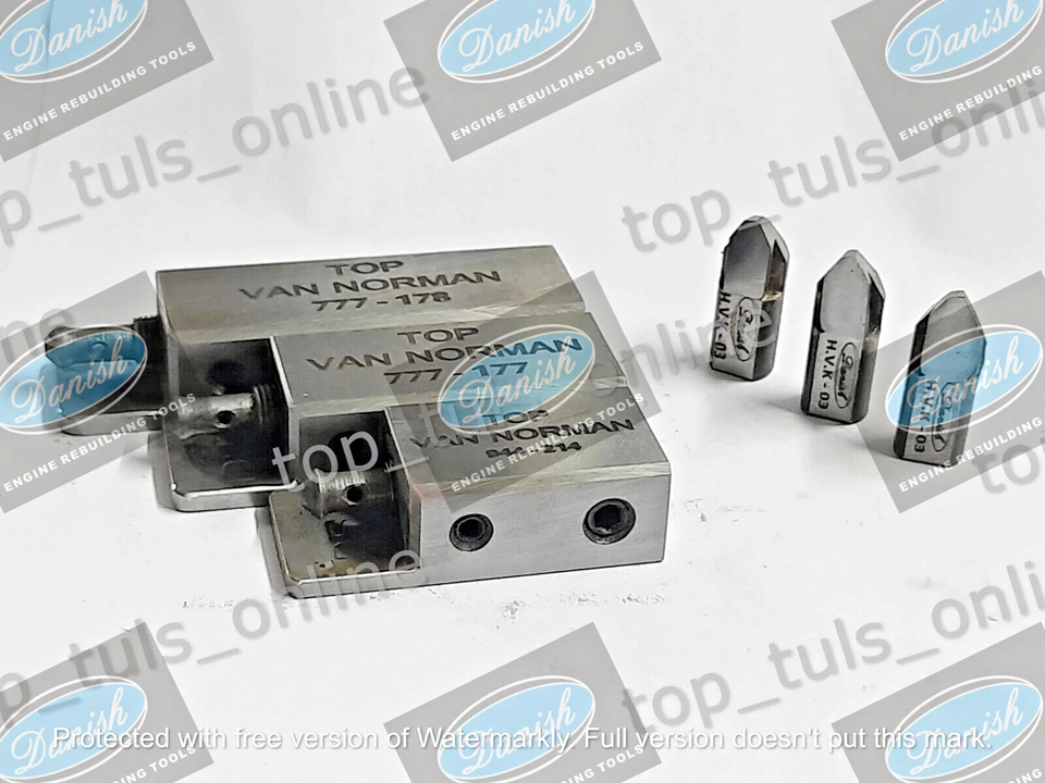 Set Of 6 Van Norman Boring Bar Tool Holders Along With 3 Boring Bit 944