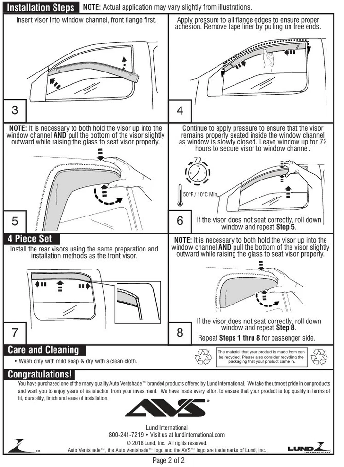 Juego de protectores de lluvia en canal AVS Smoke 3M viseras de ventilación para Mazda CX-5 CX5 2017-2025 Foto 4 de 4