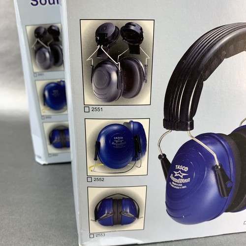 2 Pairs New In Box Tasco 2252 Hard Hat Mounted Ear Hearing Protection Muffs ￼ - Afbeelding 4 van 6